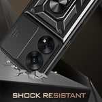 Custodia per telefono con design a copertura della fotocamera scorrevole, For OPPO Reno8 T 4G, For Tecno Camon 18 / 18 P, For Tecno Pova 4