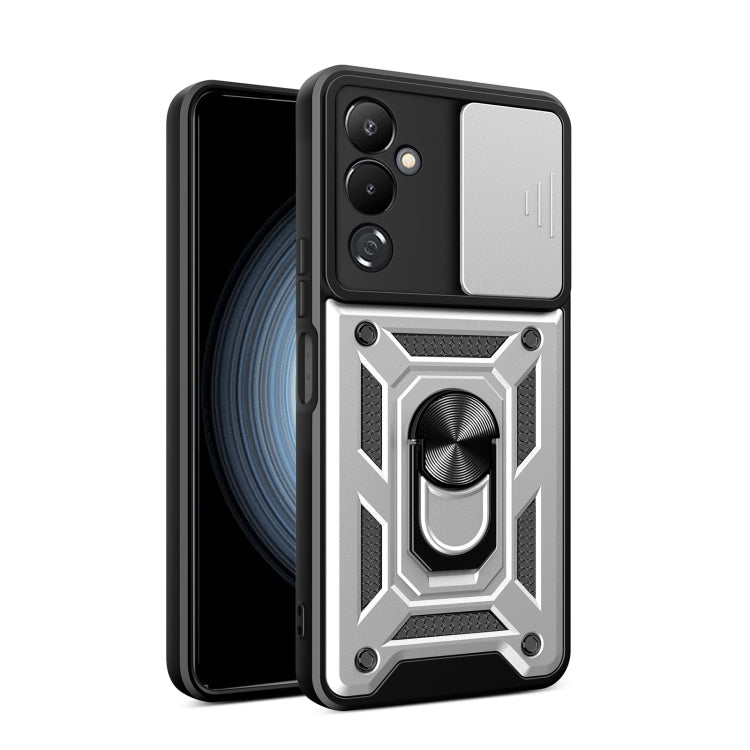 Custodia per telefono con design a copertura della fotocamera scorrevole, For OPPO Reno8 T 4G, For Tecno Camon 18 / 18 P, For Tecno Pova 4