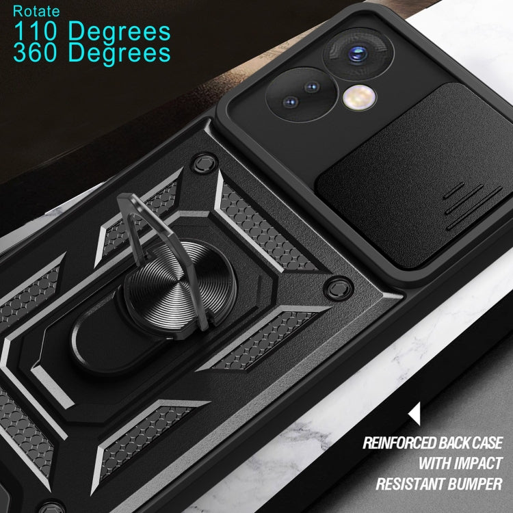 Custodia per telefono con design a copertura della fotocamera scorrevole, For Tecno Spark 9 Pro, For Infinix Note 11 4G