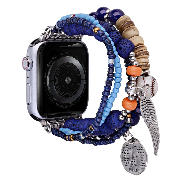 Cinturino per orologio con bracciale Posey Wings con perline, For Apple Watch Series 8&7 45mm / SE 2&6&SE&5&4 44mm, For Apple Watch Series 8&7 41mm / SE 2&6&SE&5&4 40mm