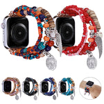 Cinturino per orologio con bracciale Posey Wings con perline, For Apple Watch Series 8&7 45mm / SE 2&6&SE&5&4 44mm, For Apple Watch Series 8&7 41mm / SE 2&6&SE&5&4 40mm