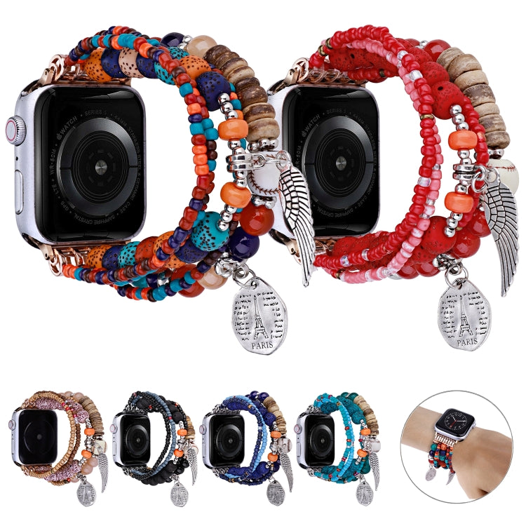 Cinturino per orologio con bracciale Posey Wings con perline, For Apple Watch Series 8&7 45mm / SE 2&6&SE&5&4 44mm, For Apple Watch Series 8&7 41mm / SE 2&6&SE&5&4 40mm
