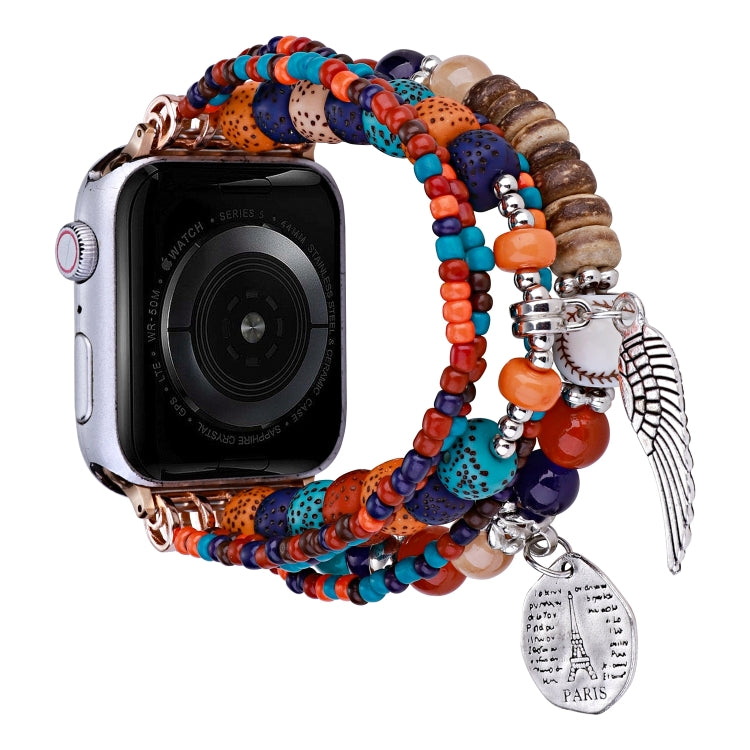 Cinturino per orologio con bracciale Posey Wings con perline, For Apple Watch Series 8&7 45mm / SE 2&6&SE&5&4 44mm, For Apple Watch Series 8&7 41mm / SE 2&6&SE&5&4 40mm