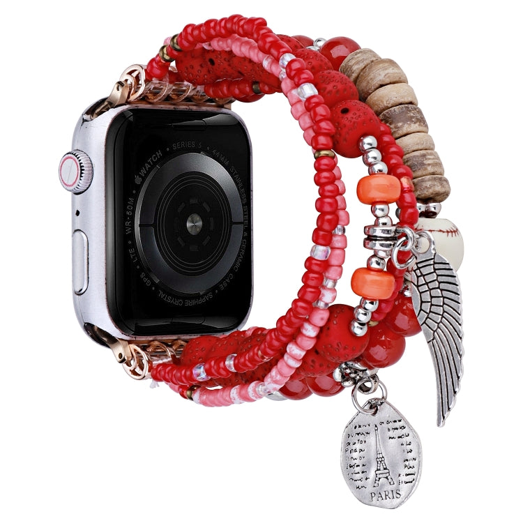 Cinturino per orologio con bracciale Posey Wings con perline, For Apple Watch Series 8&7 45mm / SE 2&6&SE&5&4 44mm, For Apple Watch Series 8&7 41mm / SE 2&6&SE&5&4 40mm