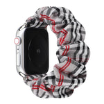 Cinturino per anello per capelli in stoffa con motivo a fiori scozzesi, For Apple Watch Series 8&7 41mm / SE 2&6&SE&5&4 40mm / 3&2&1 38mm, For Apple Watch Ultra 49mm / Series 8&7 45mm / SE 2&6&SE&5&4 44mm / 3&2&1 42mm                                   ...