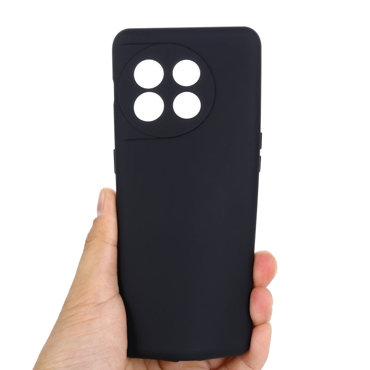 Custodia per telefono a copertura totale antiurto in silicone liquido di colore puro, For OnePlus 11