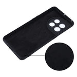 Custodia per telefono a copertura totale antiurto in silicone liquido di colore puro, For OnePlus 11