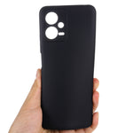 Custodia per telefono a copertura totale antiurto in silicone liquido di colore puro, For Xiaomi Redmi Note 12 5G India / Poco X5
