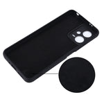 Custodia per telefono a copertura totale antiurto in silicone liquido di colore puro, For Xiaomi Redmi Note 12 5G India / Poco X5