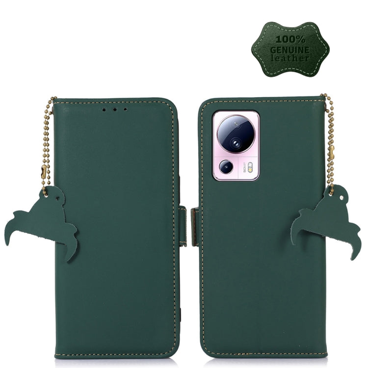 Custodia per telefono in pelle magnetica RFID in vera pelle, For Xiaomi 13 Lite / Civi 2