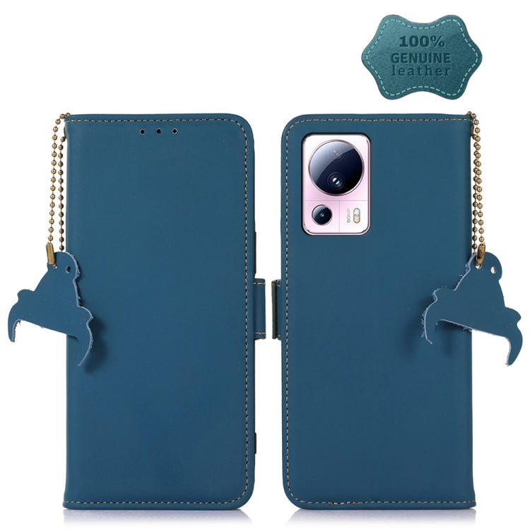 Custodia per telefono in pelle magnetica RFID in vera pelle, For Xiaomi 13 Lite / Civi 2