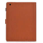 Custodia portafoglio in pelle flip per iPad e tablet 27x20 cm