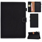 Custodia portafoglio in pelle flip per iPad e tablet 27x20 cm