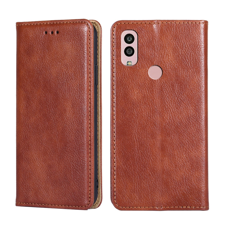 Custodia per telefono in pelle magnetica tinta unita a olio lucido, For Kyocera Android One S10, For OnePlus Ace 2/11R