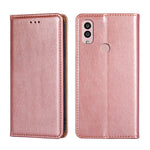 Custodia per telefono in pelle magnetica tinta unita a olio lucido, For Kyocera Android One S10, For OnePlus Ace 2/11R