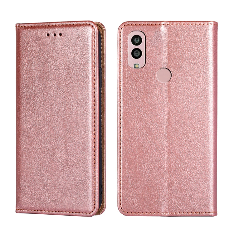 Custodia per telefono in pelle magnetica tinta unita a olio lucido, For Kyocera Android One S10, For OnePlus Ace 2/11R