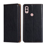 Custodia per telefono in pelle magnetica tinta unita a olio lucido, For Kyocera Android One S10, For OnePlus Ace 2/11R