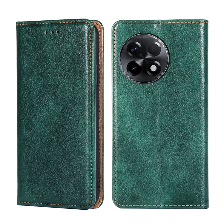 Custodia per telefono in pelle magnetica tinta unita a olio lucido, For Kyocera Android One S10, For OnePlus Ace 2/11R