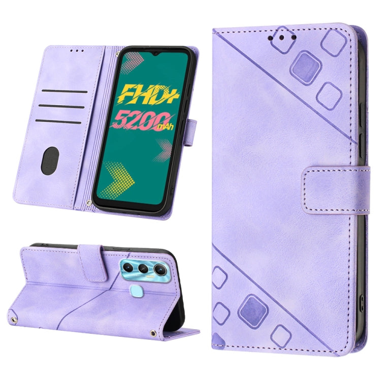 Custodia per telefono in pelle goffrata effetto pelle, For Infinix Hot 11, For Infinix Hot 11 Play / Hot 10 Play, For Infinix Hot 11s, For Infinix Hot 11s NFC X6812B