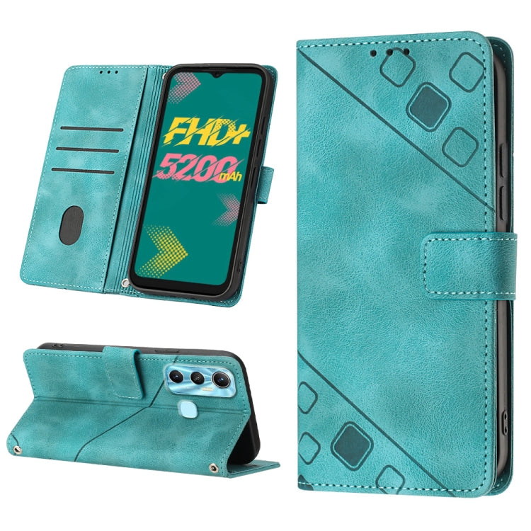 Custodia per telefono in pelle goffrata effetto pelle, For Infinix Hot 11, For Infinix Hot 11 Play / Hot 10 Play, For Infinix Hot 11s, For Infinix Hot 11s NFC X6812B