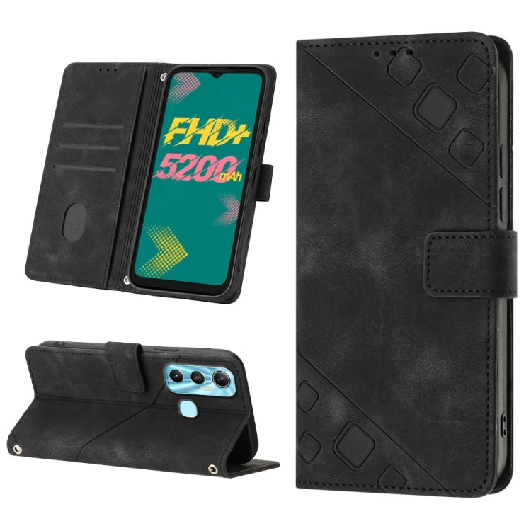 Custodia per telefono in pelle goffrata effetto pelle, For Infinix Hot 11, For Infinix Hot 11 Play / Hot 10 Play, For Infinix Hot 11s, For Infinix Hot 11s NFC X6812B
