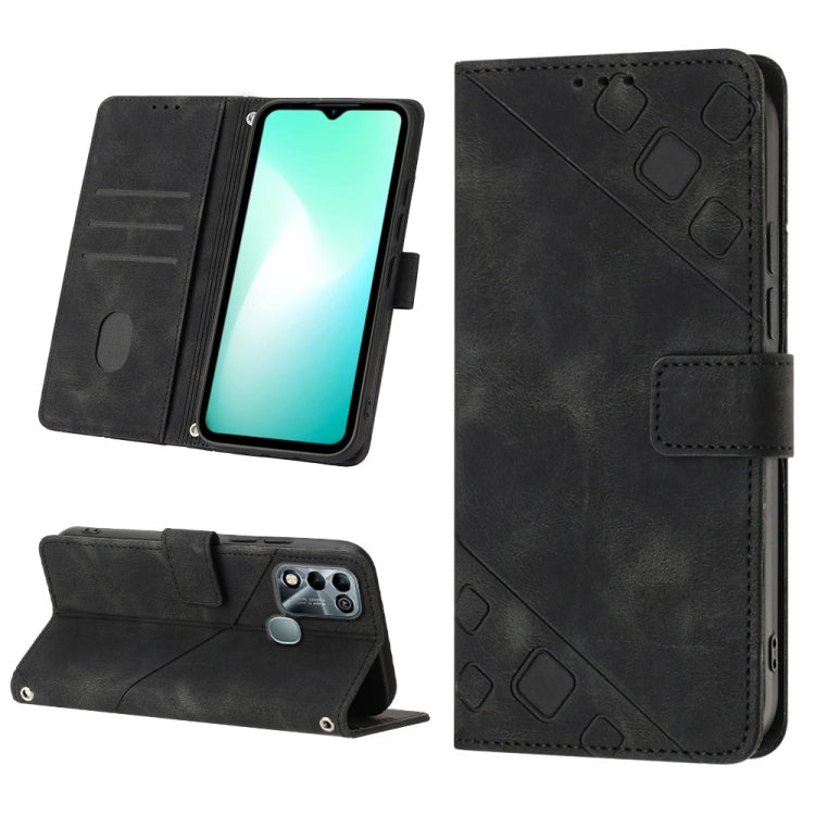 Custodia per telefono in pelle goffrata effetto pelle, For Infinix Hot 11, For Infinix Hot 11 Play / Hot 10 Play, For Infinix Hot 11s, For Infinix Hot 11s NFC X6812B