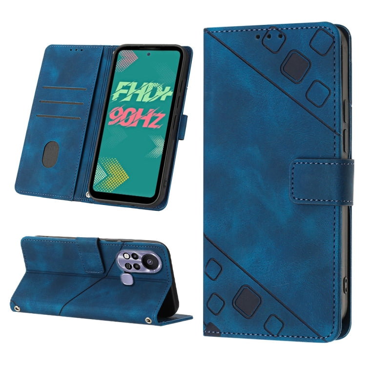 Custodia per telefono in pelle goffrata effetto pelle, For Infinix Hot 11, For Infinix Hot 11 Play / Hot 10 Play, For Infinix Hot 11s, For Infinix Hot 11s NFC X6812B