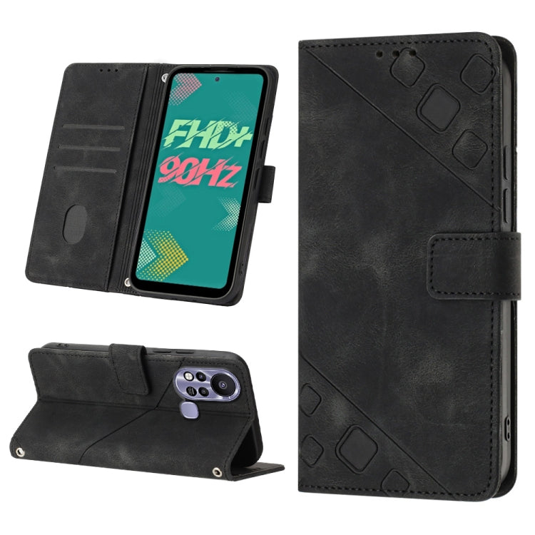 Custodia per telefono in pelle goffrata effetto pelle, For Infinix Hot 11, For Infinix Hot 11 Play / Hot 10 Play, For Infinix Hot 11s, For Infinix Hot 11s NFC X6812B