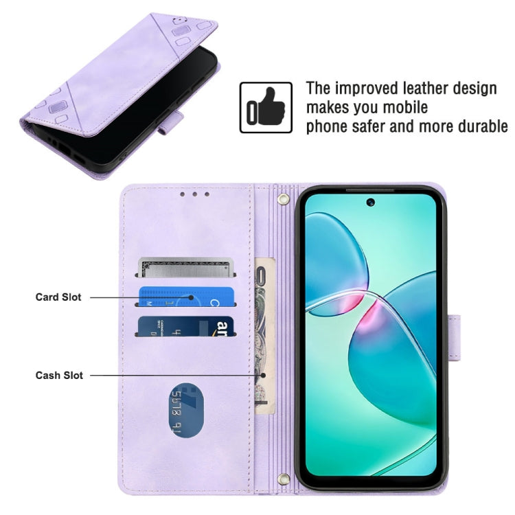 Custodia per telefono in pelle goffrata effetto pelle, For Infinix Hot 12 Play / Hot 12 Play NFC, For Infinix Hot 12i X665, For Infinix Hot 12 X6817, For Infinix Hot 20 4G X6826