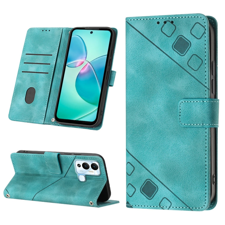 Custodia per telefono in pelle goffrata effetto pelle, For Infinix Hot 12 Play / Hot 12 Play NFC, For Infinix Hot 12i X665, For Infinix Hot 12 X6817, For Infinix Hot 20 4G X6826