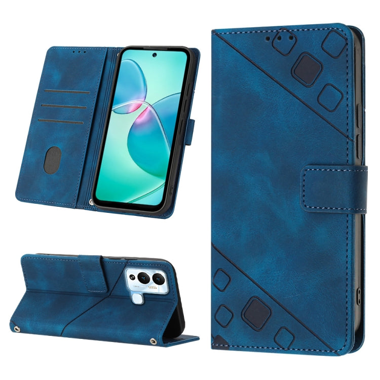 Custodia per telefono in pelle goffrata effetto pelle, For Infinix Hot 12 Play / Hot 12 Play NFC, For Infinix Hot 12i X665, For Infinix Hot 12 X6817, For Infinix Hot 20 4G X6826