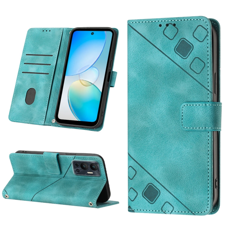 Custodia per telefono in pelle goffrata effetto pelle, For Infinix Hot 12 Play / Hot 12 Play NFC, For Infinix Hot 12i X665, For Infinix Hot 12 X6817, For Infinix Hot 20 4G X6826