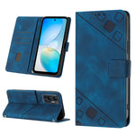 Custodia per telefono in pelle goffrata effetto pelle, For Infinix Hot 12 Play / Hot 12 Play NFC, For Infinix Hot 12i X665, For Infinix Hot 12 X6817, For Infinix Hot 20 4G X6826