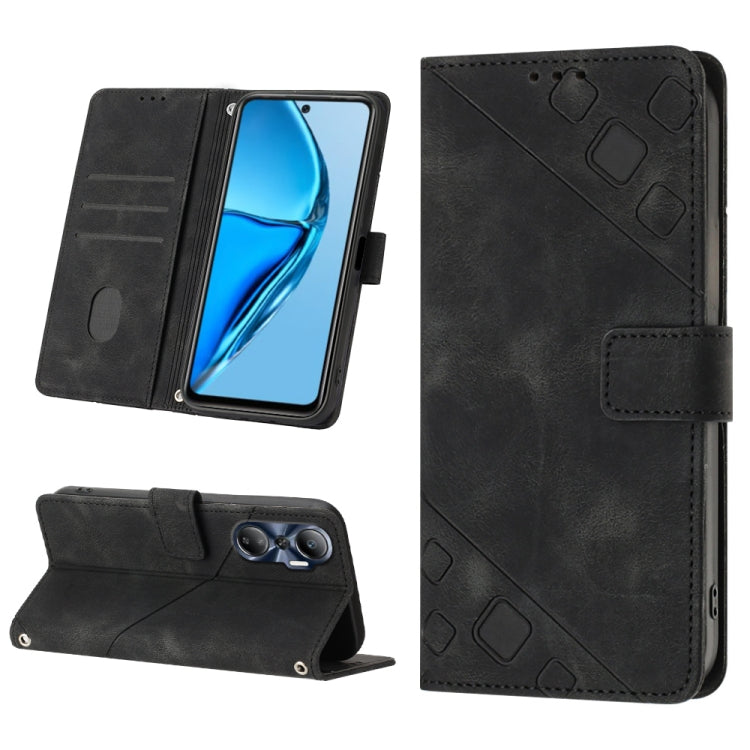 Custodia per telefono in pelle goffrata effetto pelle, For Infinix Hot 12 Play / Hot 12 Play NFC, For Infinix Hot 12i X665, For Infinix Hot 12 X6817, For Infinix Hot 20 4G X6826