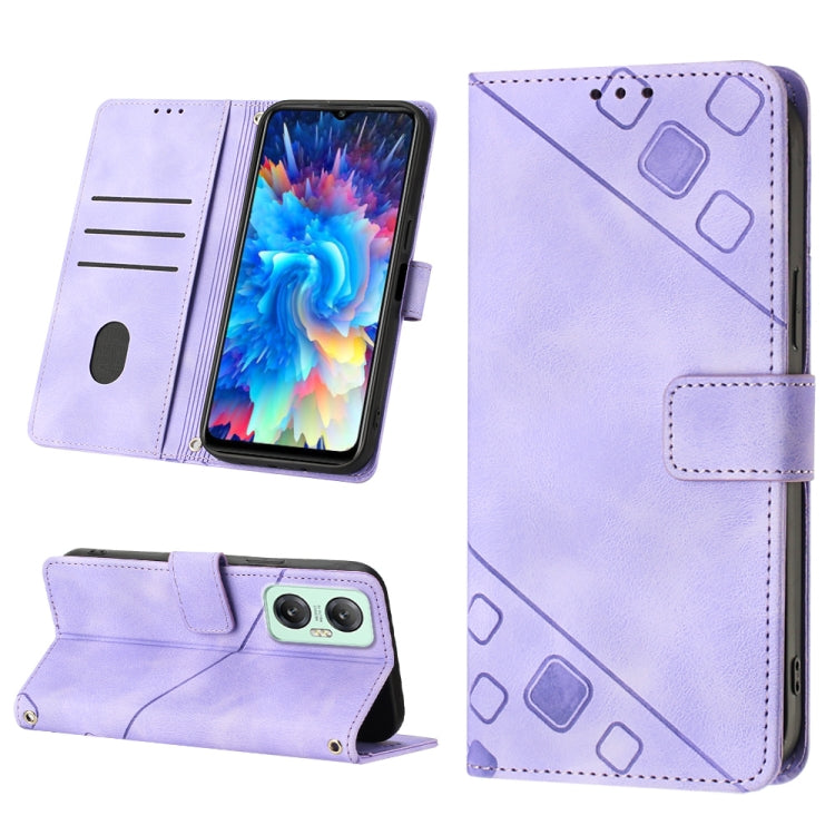 Custodia per telefono in pelle goffrata effetto pelle, For Infinix Hot 20 5G X666, For Infinix Hot 20 Play, For Infinix Hot 20S / 20 Pro X6827, For Infinix Note 11