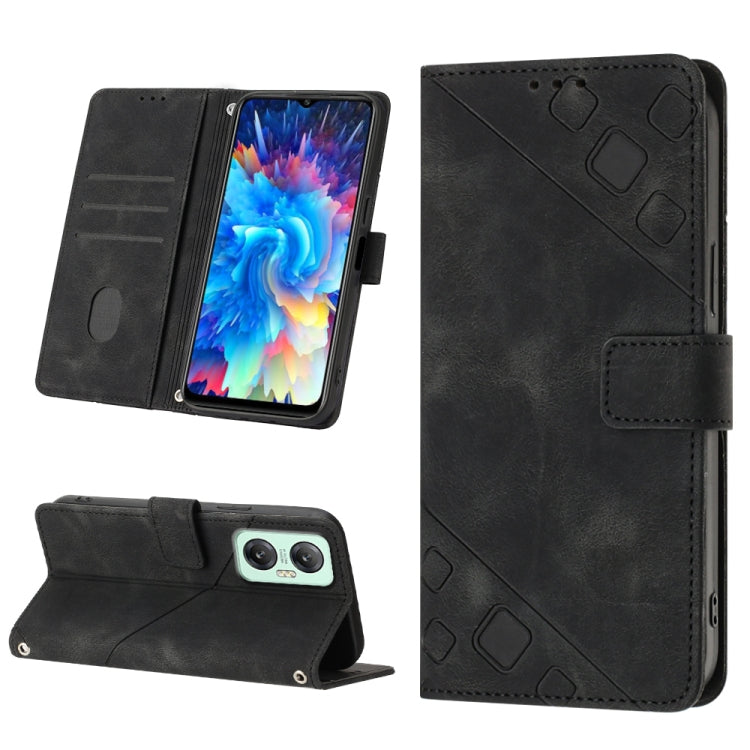 Custodia per telefono in pelle goffrata effetto pelle, For Infinix Hot 20 5G X666, For Infinix Hot 20 Play, For Infinix Hot 20S / 20 Pro X6827, For Infinix Note 11