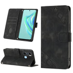 Custodia per telefono in pelle goffrata effetto pelle, For Infinix Hot 20 5G X666, For Infinix Hot 20 Play, For Infinix Hot 20S / 20 Pro X6827, For Infinix Note 11