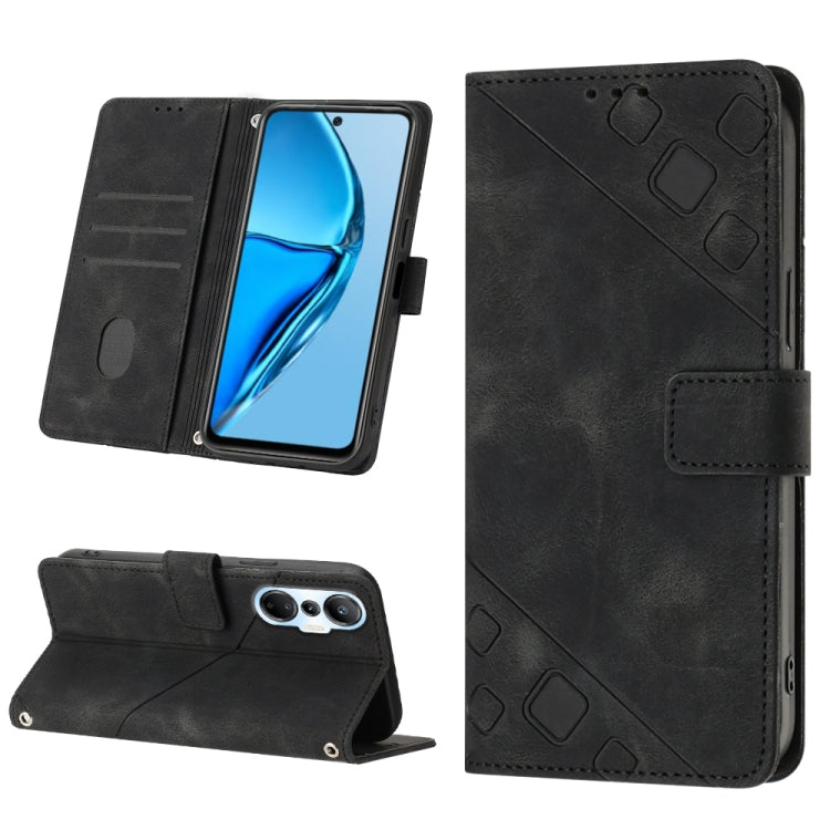 Custodia per telefono in pelle goffrata effetto pelle, For Infinix Hot 20 5G X666, For Infinix Hot 20 Play, For Infinix Hot 20S / 20 Pro X6827, For Infinix Note 11