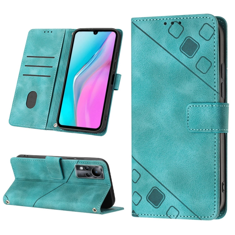 Custodia per telefono in pelle goffrata effetto pelle, For Infinix Hot 20 5G X666, For Infinix Hot 20 Play, For Infinix Hot 20S / 20 Pro X6827, For Infinix Note 11