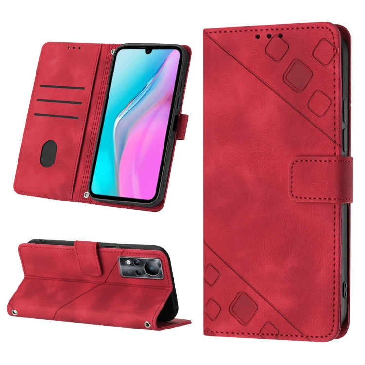 Custodia per telefono in pelle goffrata effetto pelle, For Infinix Hot 20 5G X666, For Infinix Hot 20 Play, For Infinix Hot 20S / 20 Pro X6827, For Infinix Note 11