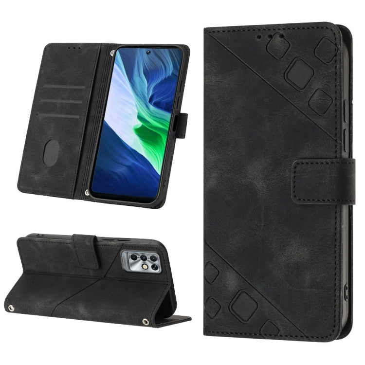 Custodia per telefono in pelle goffrata effetto pelle, For Infinix Note 11i / Note 10, For Infinix Note 11s / Note 11 Pro, For Infinix Note 12 G96, For Infinix Note 12 Pro 4G