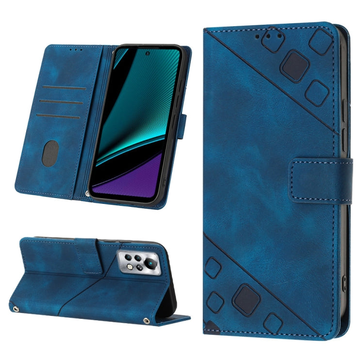 Custodia per telefono in pelle goffrata effetto pelle, For Infinix Note 11i / Note 10, For Infinix Note 11s / Note 11 Pro, For Infinix Note 12 G96, For Infinix Note 12 Pro 4G