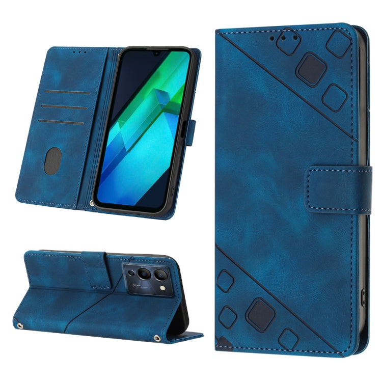 Custodia per telefono in pelle goffrata effetto pelle, For Infinix Note 11i / Note 10, For Infinix Note 11s / Note 11 Pro, For Infinix Note 12 G96, For Infinix Note 12 Pro 4G