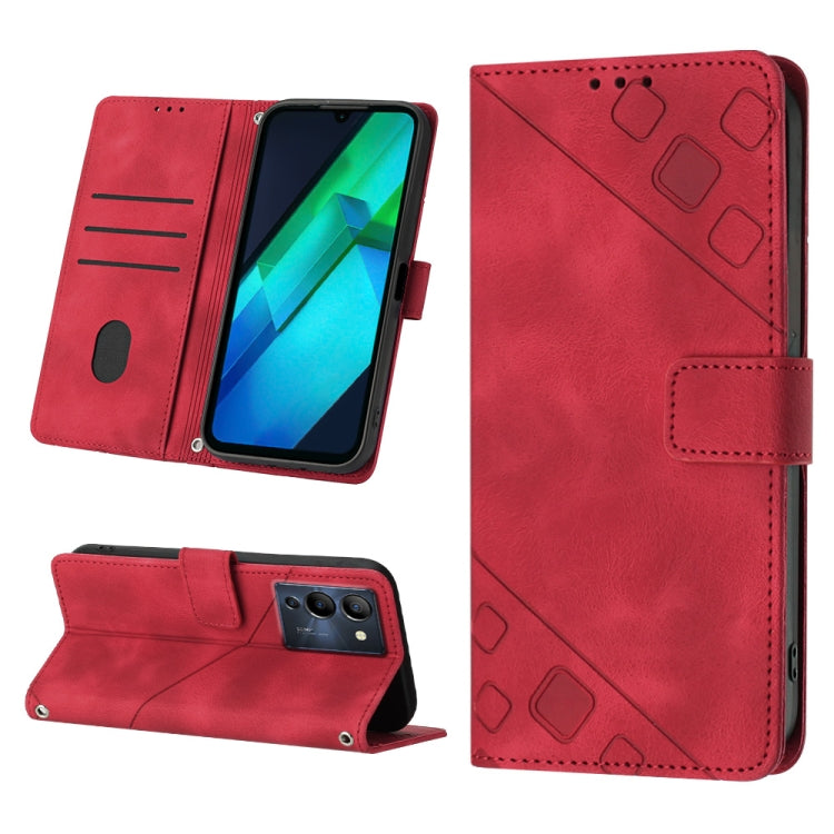 Custodia per telefono in pelle goffrata effetto pelle, For Infinix Note 11i / Note 10, For Infinix Note 11s / Note 11 Pro, For Infinix Note 12 G96, For Infinix Note 12 Pro 4G