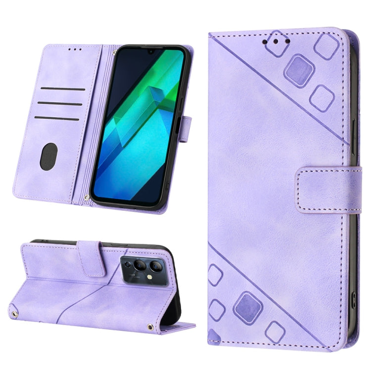 Custodia per telefono in pelle goffrata effetto pelle, For Infinix Note 12 5G / Note 12 Pro 5G, For Infinix Note 12i X6819, For Infinix Note 20 X676C, For Infinix Note 20i X665E