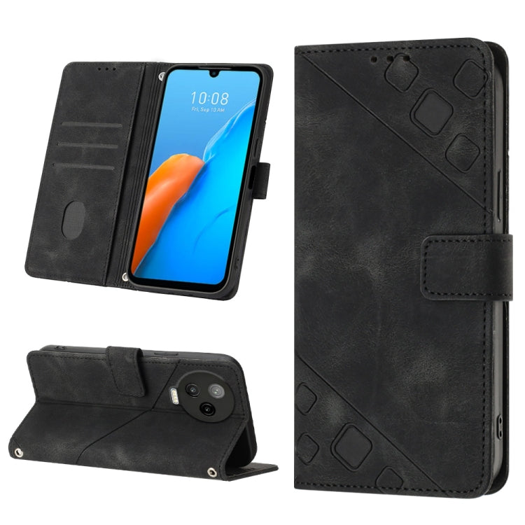 Custodia per telefono in pelle goffrata effetto pelle, For Infinix Note 12 5G / Note 12 Pro 5G, For Infinix Note 12i X6819, For Infinix Note 20 X676C, For Infinix Note 20i X665E