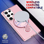 Custodia per telefono magnetica MagSafe con supporto per rotazione a 360 gradi, For Samsung Galaxy S23 Ultra 5G, For Samsung Galaxy S23+ 5G, For Samsung Galaxy S23 5G, For Samsung Galaxy S22 Ultra 5G, For Samsung Galaxy S22+ 5G, For Samsung Galaxy S22 5G