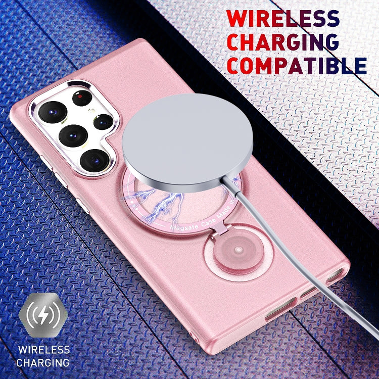 Custodia per telefono magnetica MagSafe con supporto per rotazione a 360 gradi, For Samsung Galaxy S23 Ultra 5G, For Samsung Galaxy S23+ 5G, For Samsung Galaxy S23 5G, For Samsung Galaxy S22 Ultra 5G, For Samsung Galaxy S22+ 5G, For Samsung Galaxy S22 5G
