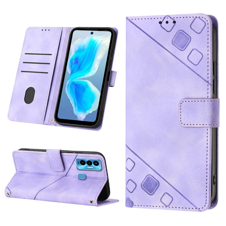 Custodia per telefono in pelle goffrata effetto pelle, For Tecno Camon 18i, For Tecno Pop 5 Go, For Tecno Pop 5 LTE, For Tecno Pop 5P