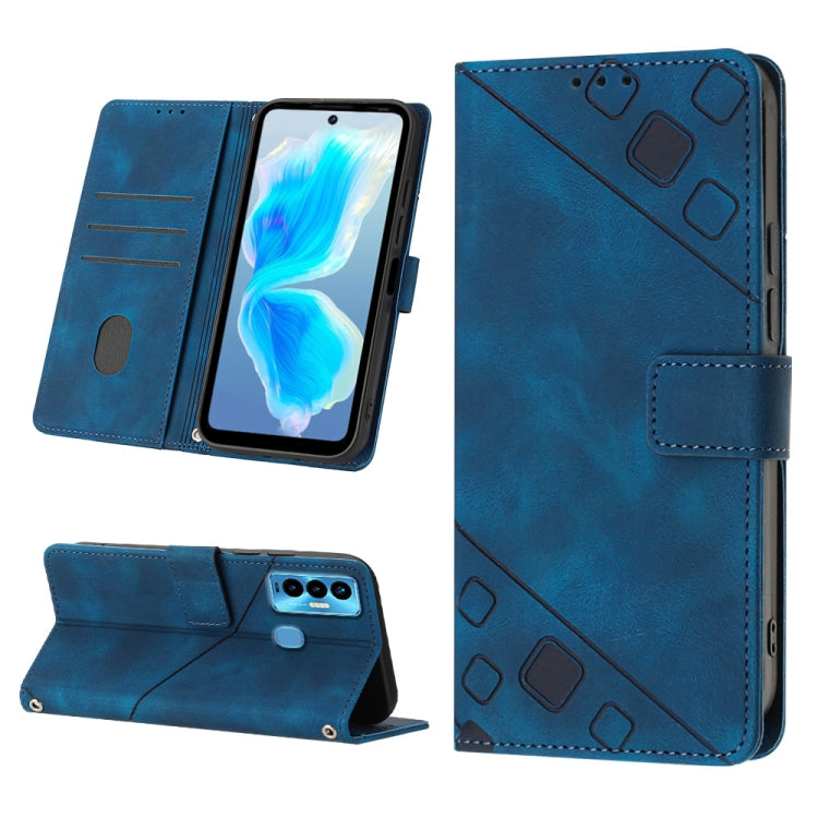 Custodia per telefono in pelle goffrata effetto pelle, For Tecno Camon 18i, For Tecno Pop 5 Go, For Tecno Pop 5 LTE, For Tecno Pop 5P